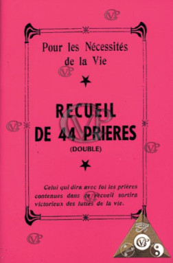 RECUEIL DE 44 PRIERES (CON001 )