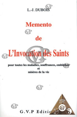 MEMENTO DE L'INVOCATION DES SAINTS (GVP0316)