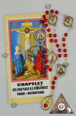 CHAPELET DES 5 PLAIES DU CHRIST